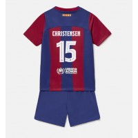Barcelona Andreas Christensen #15 Replica Home Minikit 2023-24 Short Sleeve (+ pants)